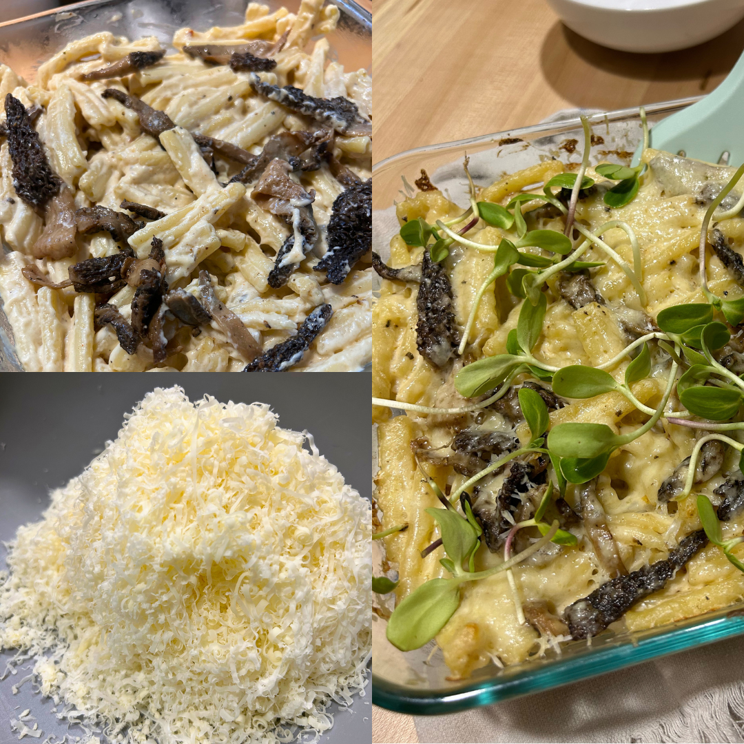 Mushroom Gruyère Mac and Cheese Bake