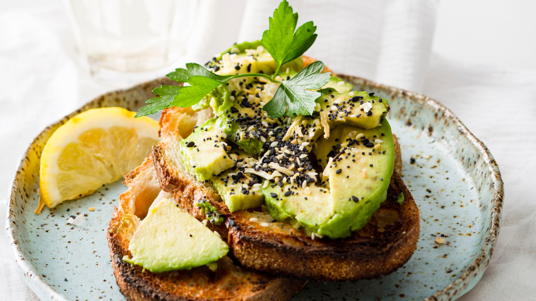 Avocado Bagel Mix Toast