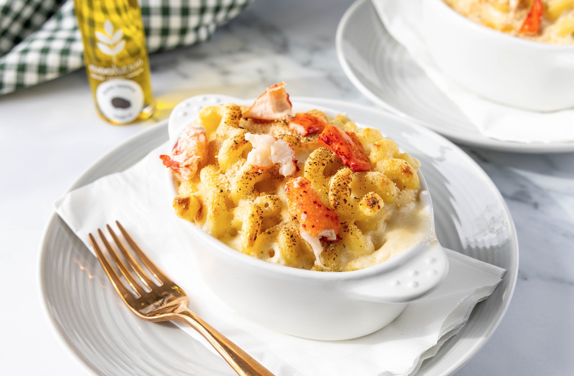 Image of Lobster Mac & Cheese with Black Truffle Olive Oil