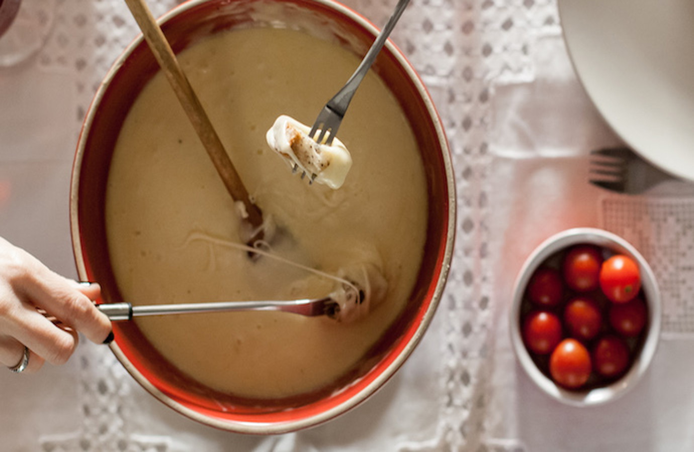 Image of Fondue de queso (auténtica receta suiza)