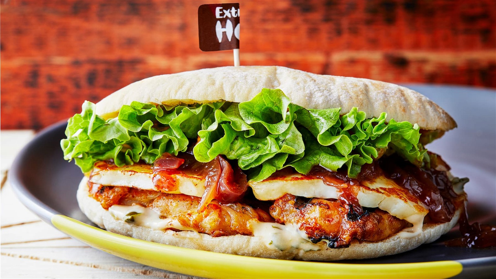 Lactose-Free PERi-PERi Chicken Burger and Rainbow Slaw