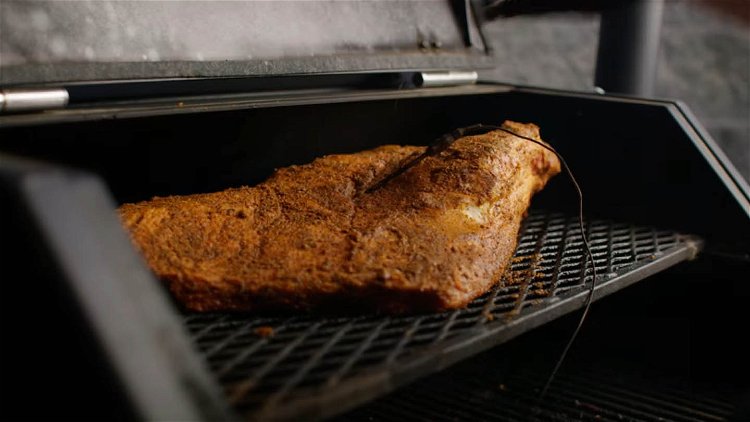 Image of Put the brisket on the smoker before going to bed...