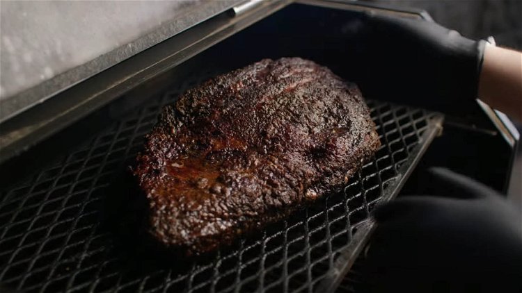 Image of Turn the grill temperature up to 250ºF. Continue smoking until...