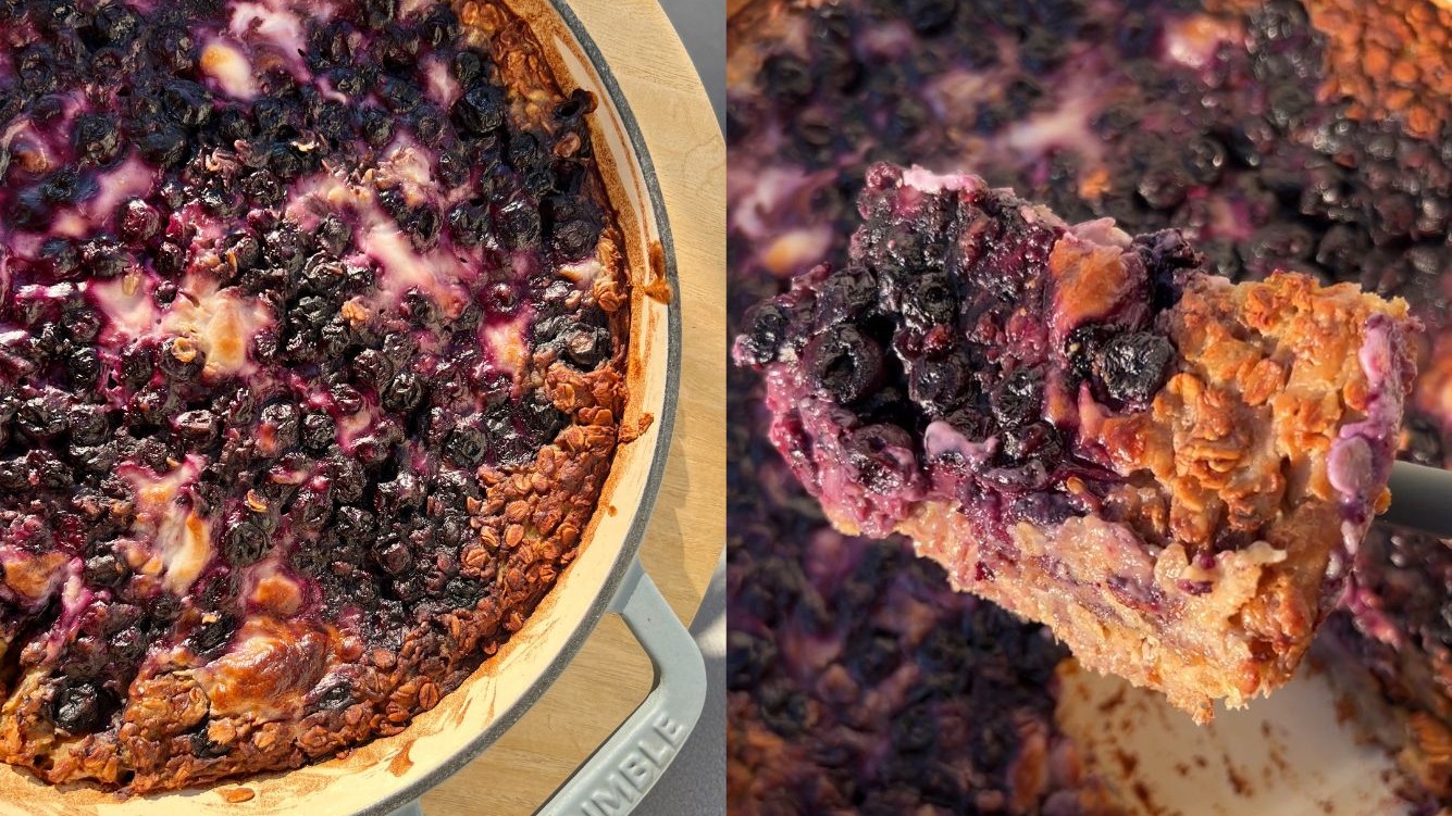 Image of Blueberry Cheesecake Baked Oats