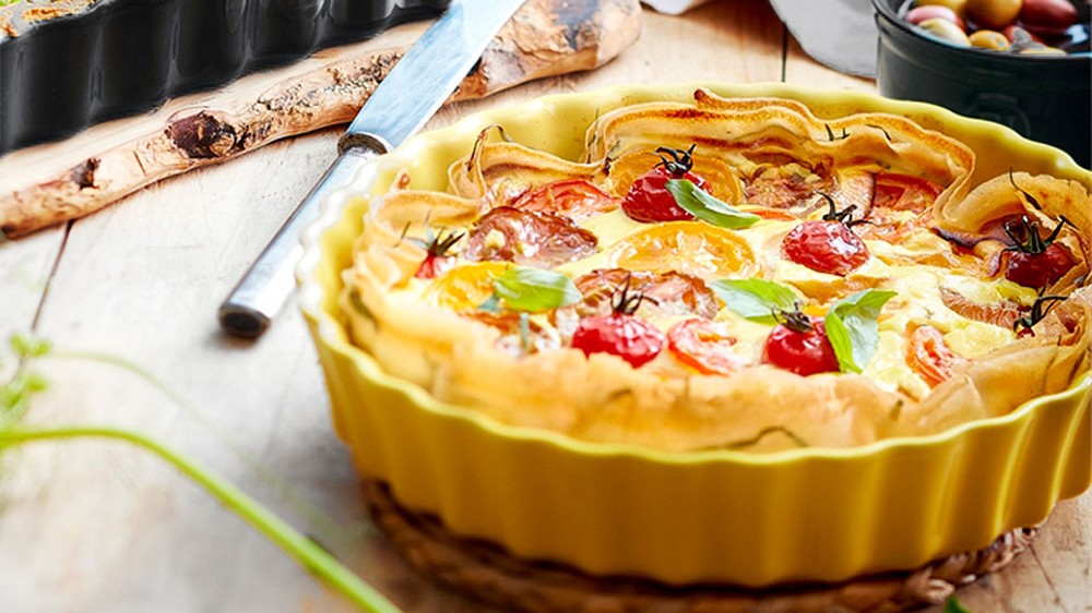 Image of Quiche de tomate crujiente