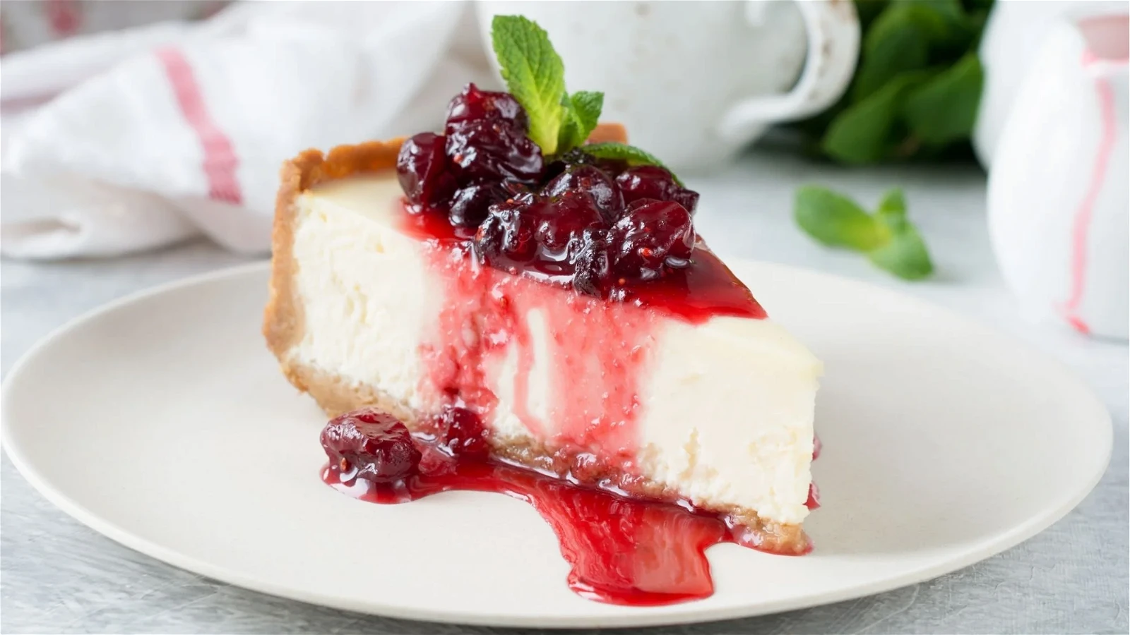 Image of Raspberry cheesecake recipe
