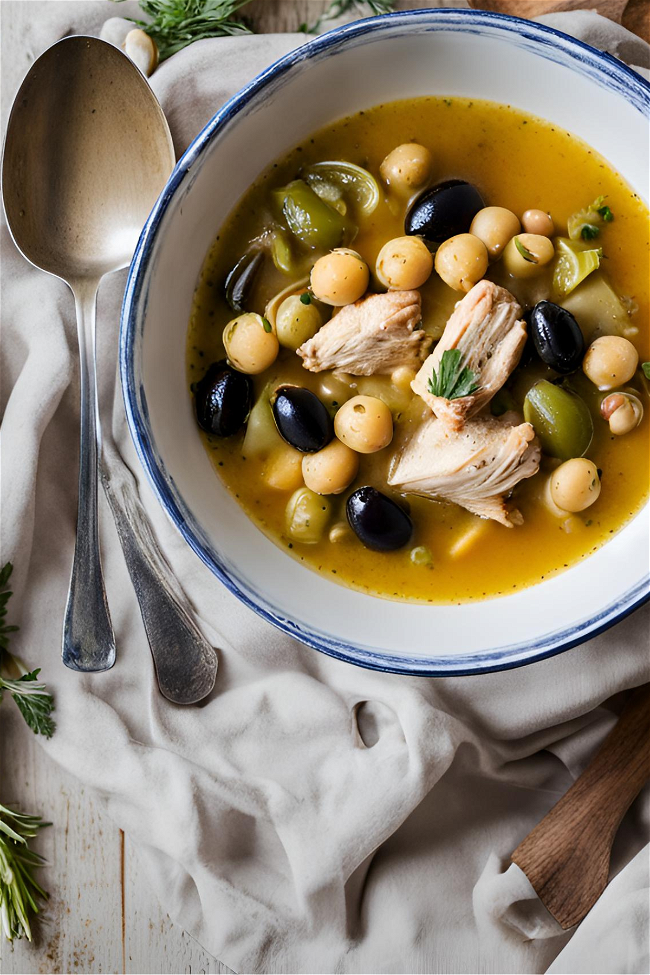 Image of Slow-Cooker Chicken and Chickpea Soup