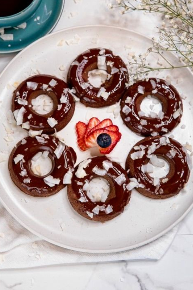 Image of Cocoa Banana Donuts