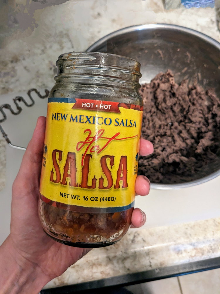 Image of Add ½ cup of your favorite New Mexico Salsa, crushed...