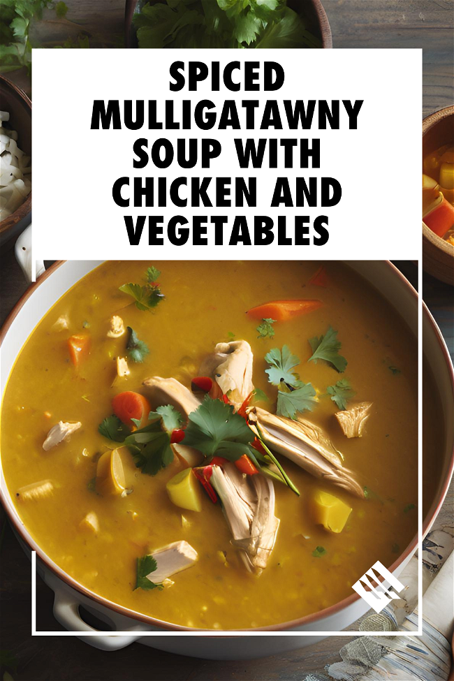 Image of Spiced Mulligatawny Soup With Chicken and Vegetables