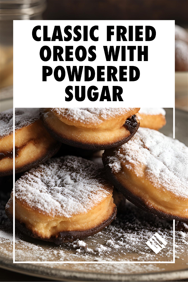 Image of Classic Fried Oreos with Powdered Sugar
