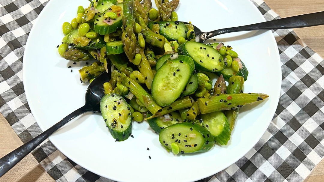 Image of Cold Asparagus and Cucumber Salad