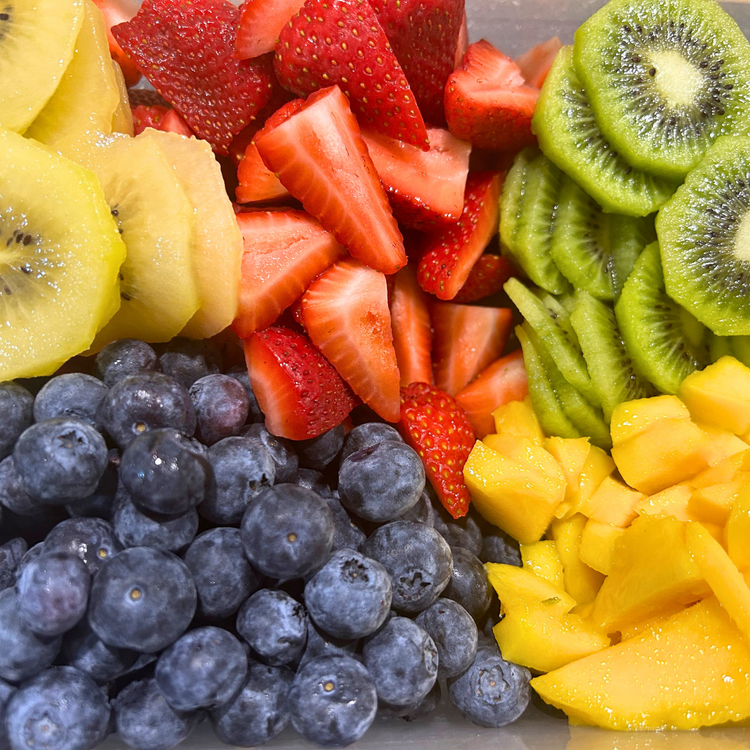 Image of Combine your fruit just before serving (you can cut ahead of time but keep your fruit separate in a sealed container).