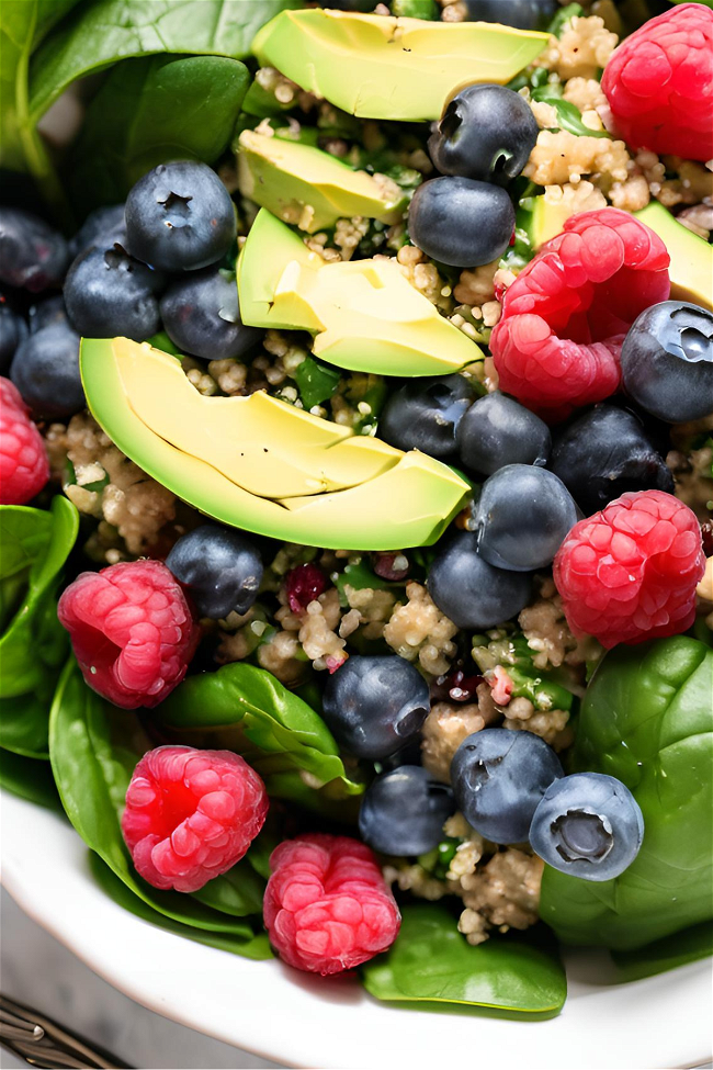 Image of  Berry Spinach Quinoa Salad