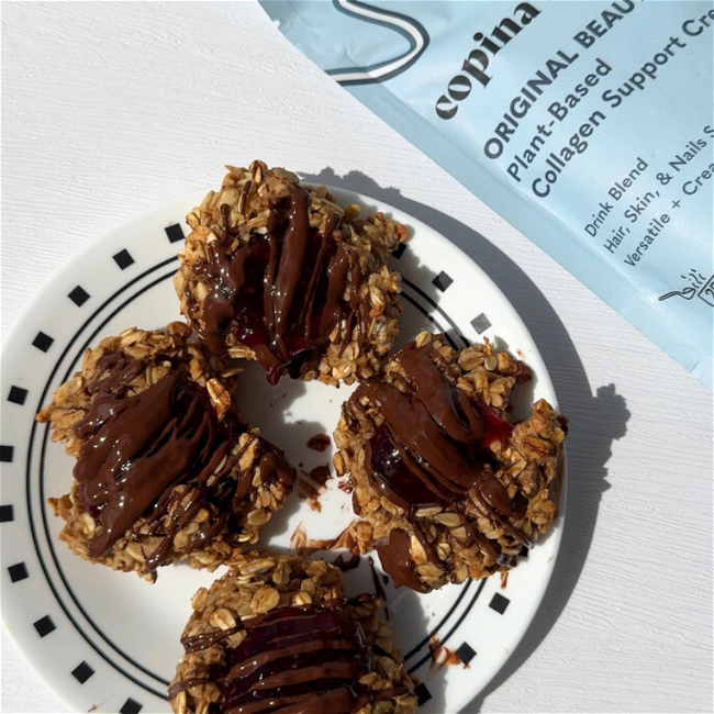 Image of Healthy Peanut Butter & Jelly Oatmeal Cookies