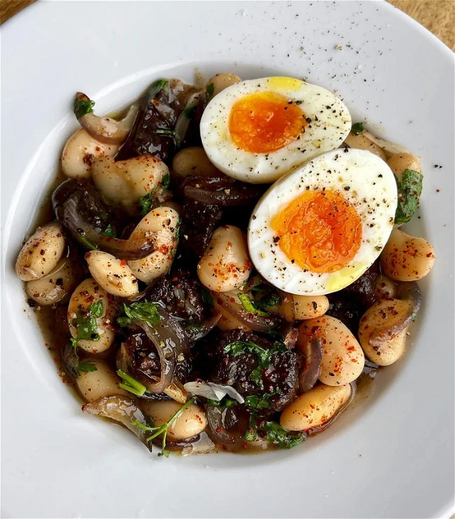 Image of Sausage, Eggs + Beans