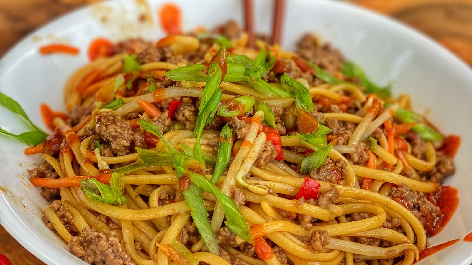 Mongolian Ground Beef Noodles – Blackstone Products