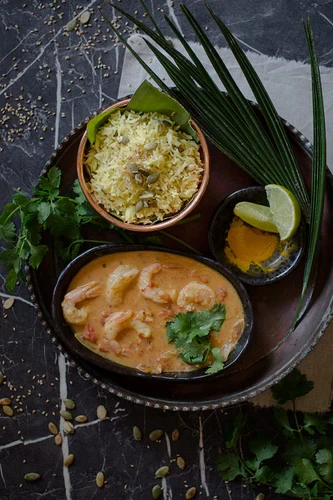 Curry de crevettes au lait de coco