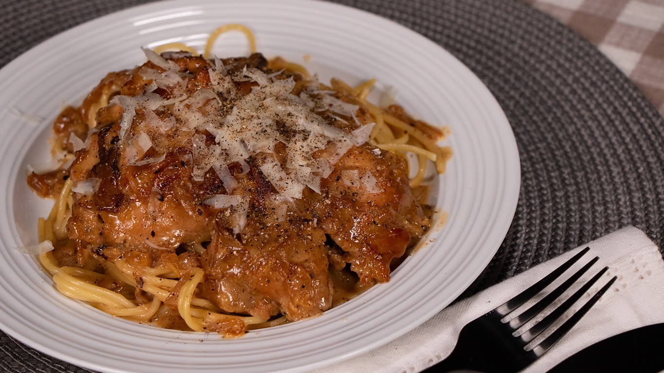 Image of Halal Cacio e Pepe Chicken