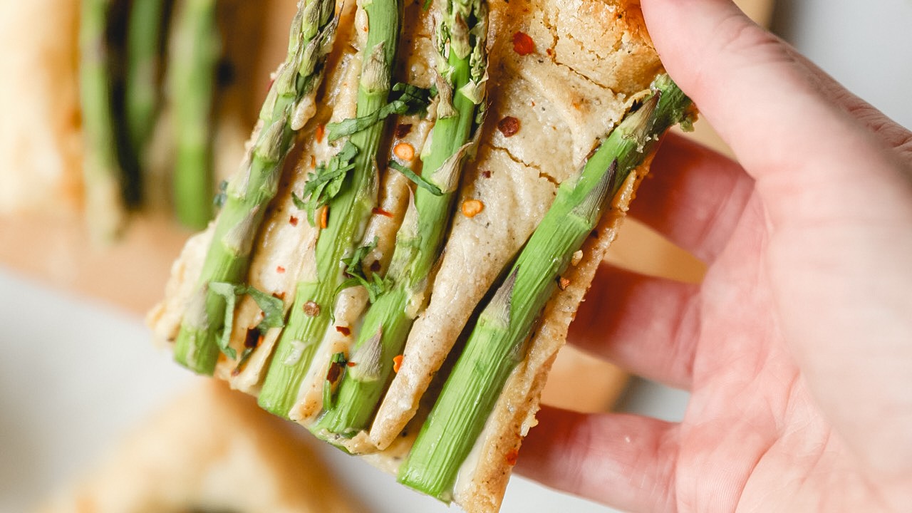 Image of Asparagus and Cashew Cream Puff Pastry