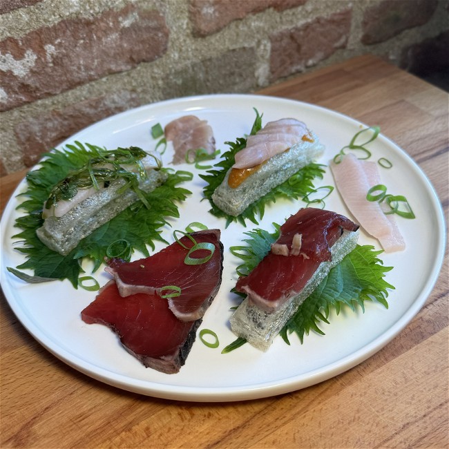 Image of Crystal bread sashimi