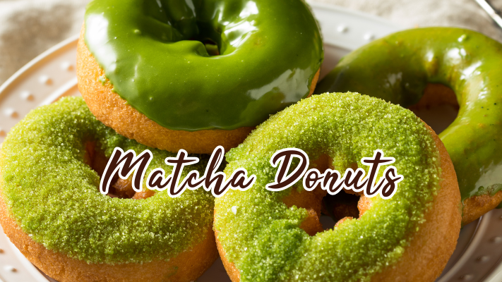 Image of Gluten-Free Dream: Irresistible Matcha Donuts with Cassava Flour