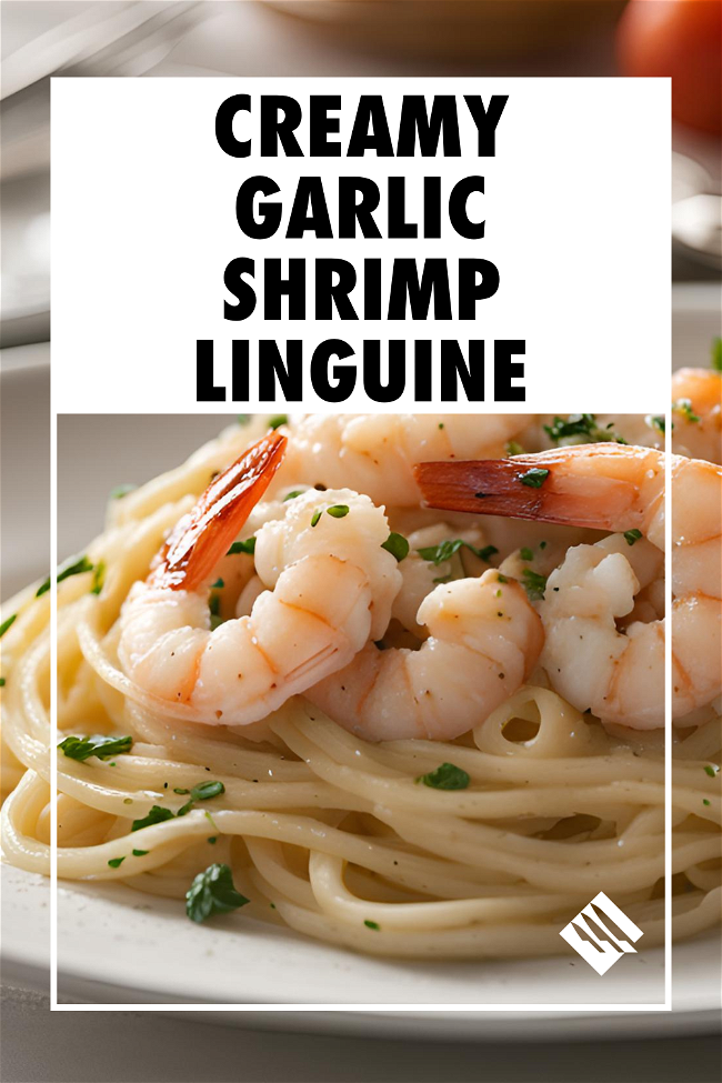 Image of Creamy Garlic Shrimp Linguine