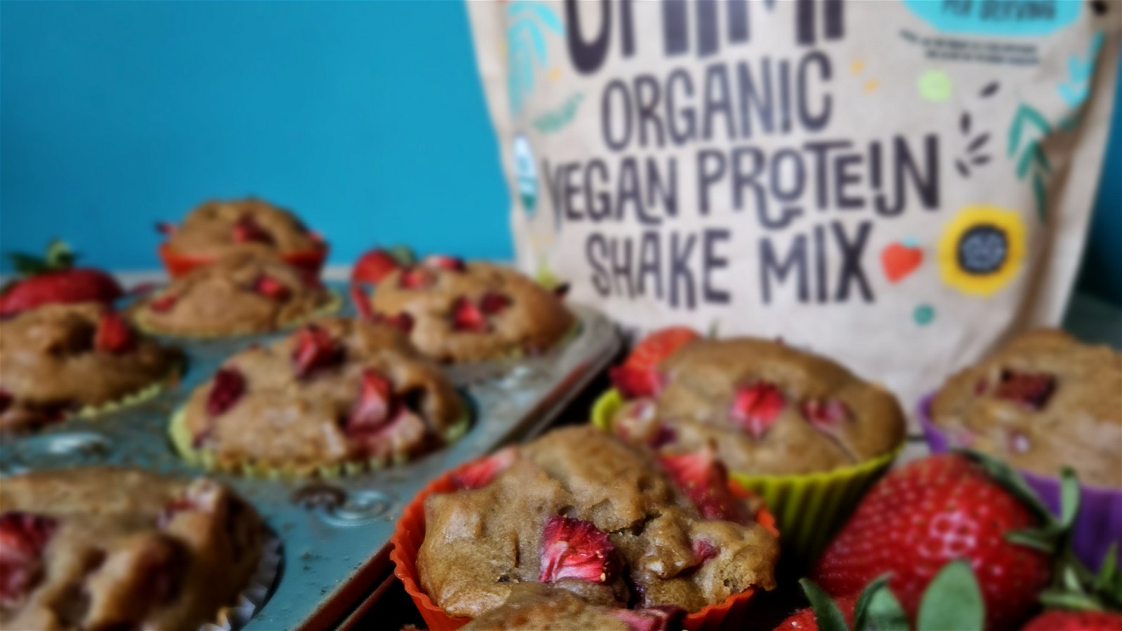 Image of Vegan Gluten-Free Strawberry Muffin