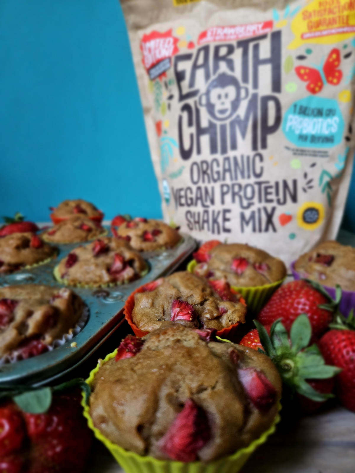 Vegan Gluten-Free Strawberry Muffin