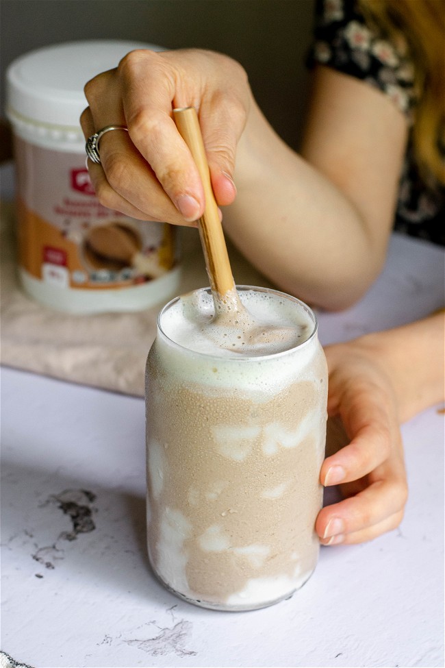 Image of 🍌Frappuccino aux bananes et beurre de noisette Italien