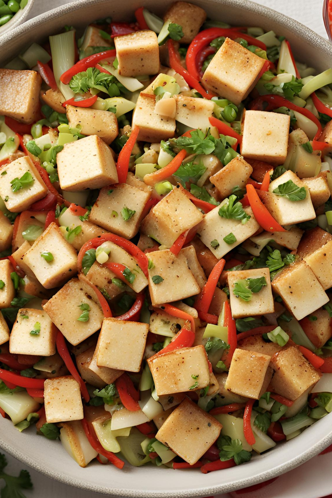 Image of Tofu Eggroll in a Bowl