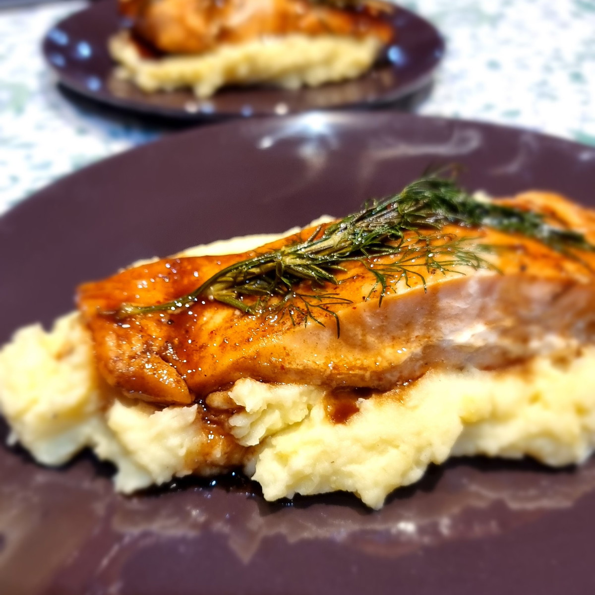 Easy Salmon in foil with Black Honey