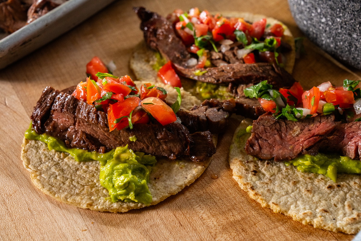 Fajitas de carne asada