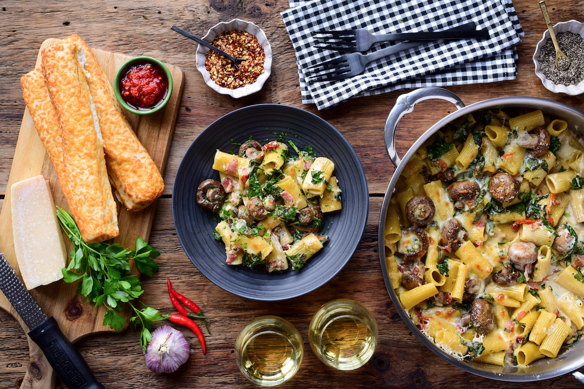 Creamy Mushroom Pasta Bake