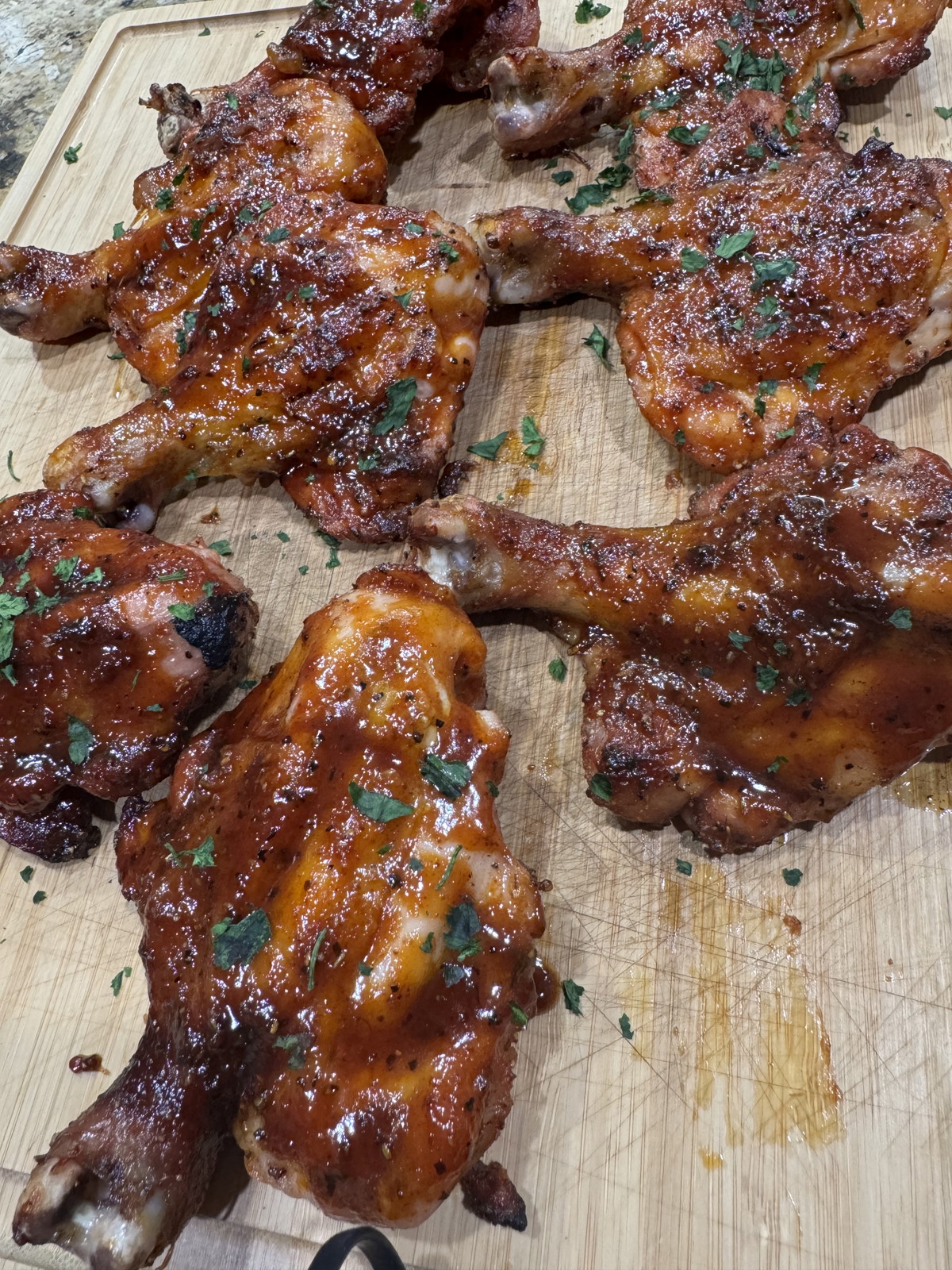 Butterflied BBQ Chicken Legs!