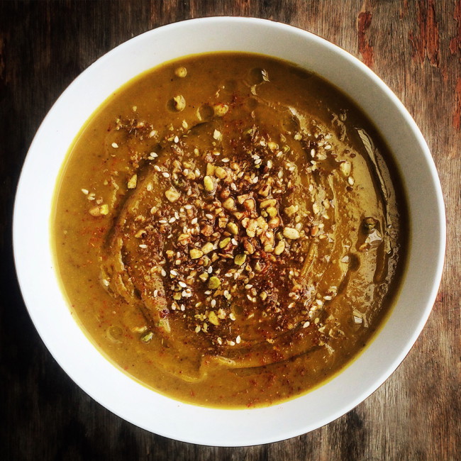 Image of roasted spiced pumpkin soup