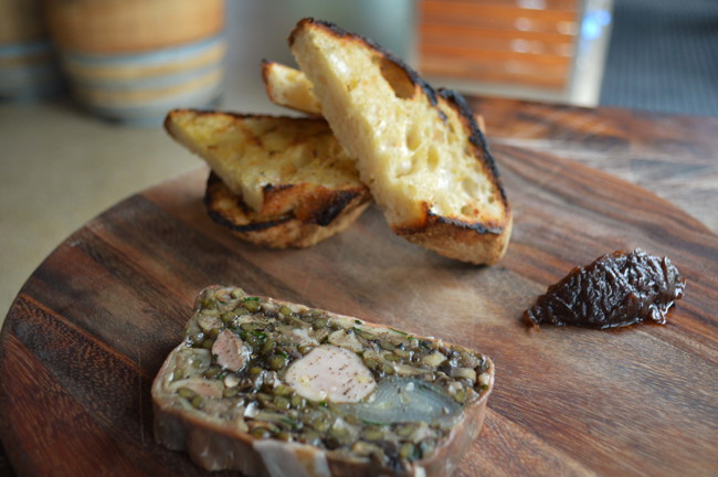 Image of rabbit & green lentil terrine