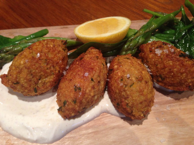 Image of chickpea & cauliflower fritters