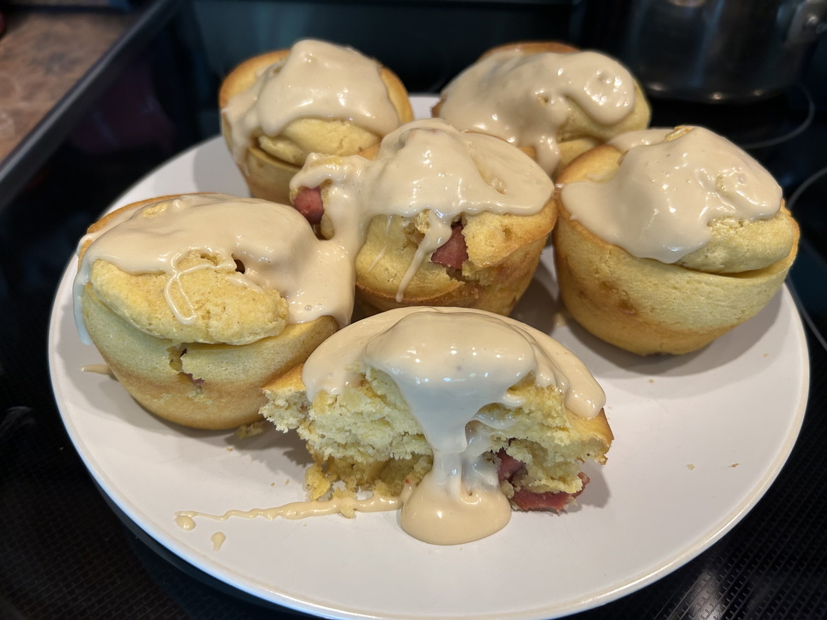 Irresistible Corndog Muffins with Wood's Maple Sprinkles
