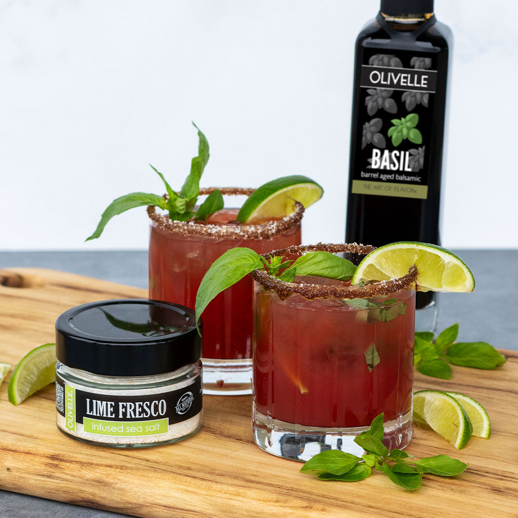 Watermelon Basil Margarita
