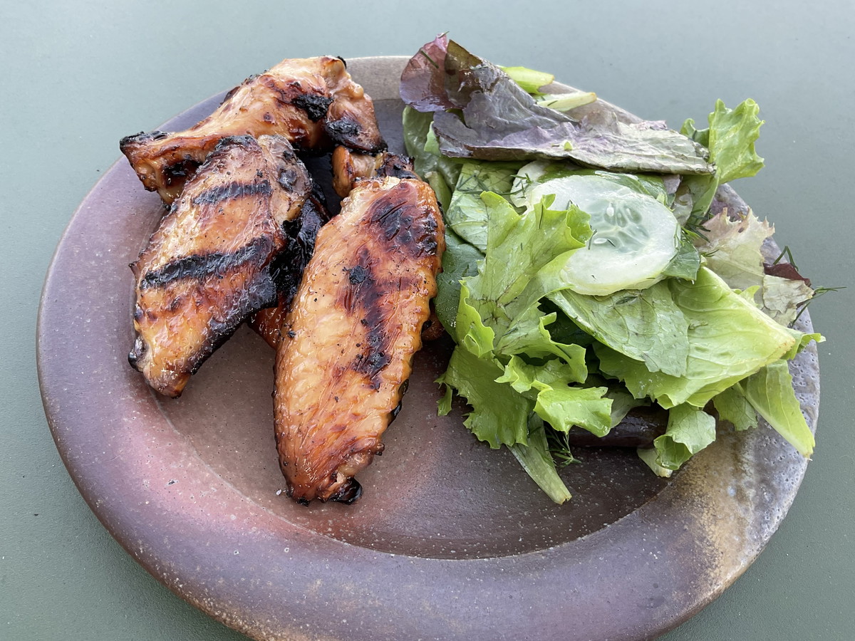 Grilled Miso Chicken Wings