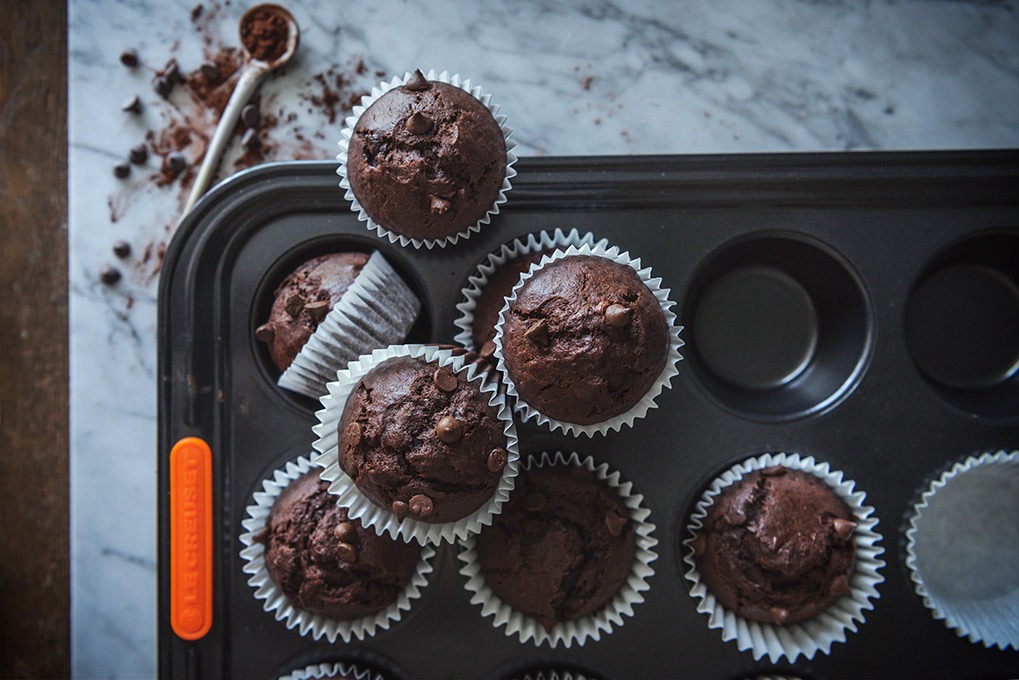 Bananen-Schokoladen-Muffins