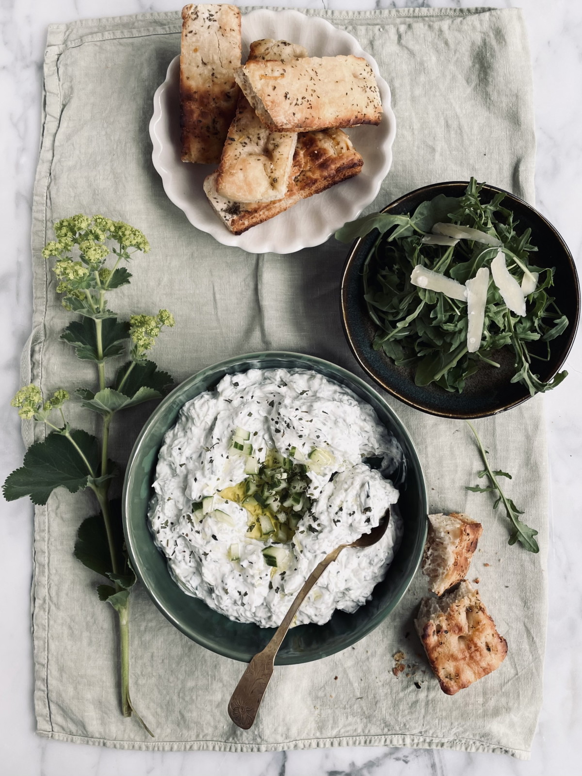 Græsk tzatziki med et italiensk twist