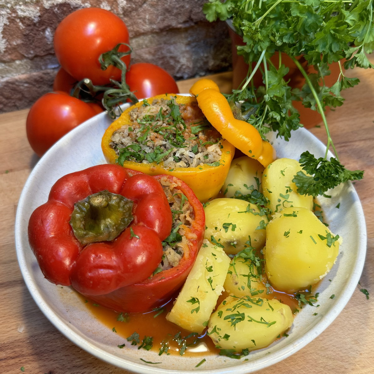 Stuffed bell peppers