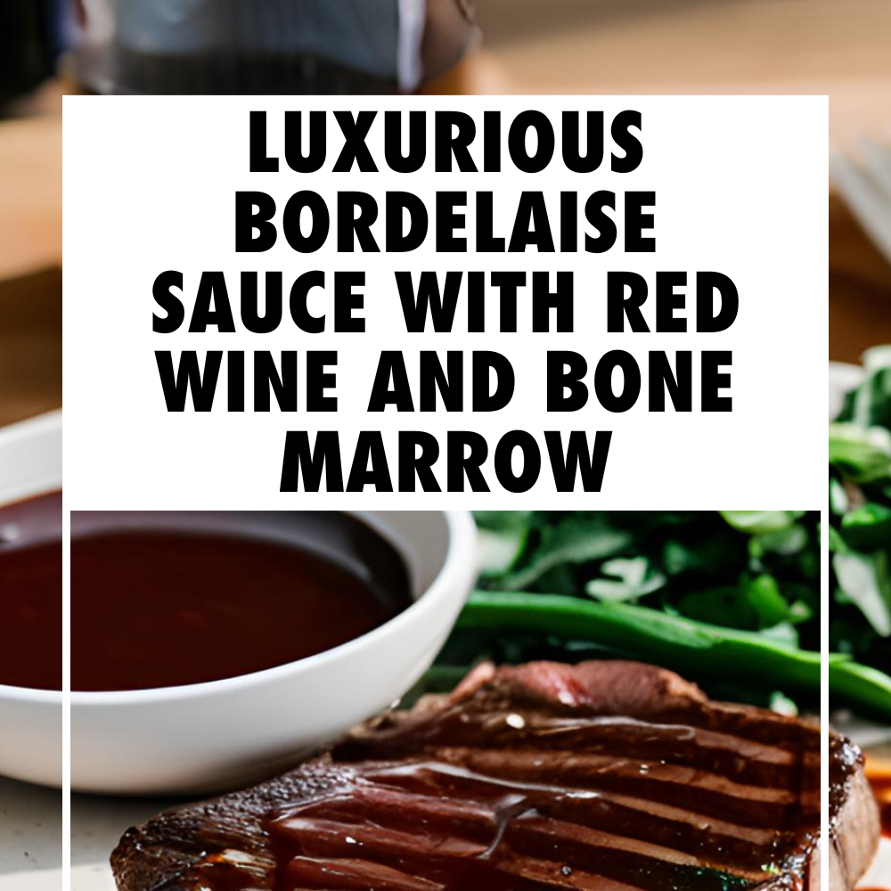 Luxurious Bordelaise Sauce with Red Wine and Bone Marrow