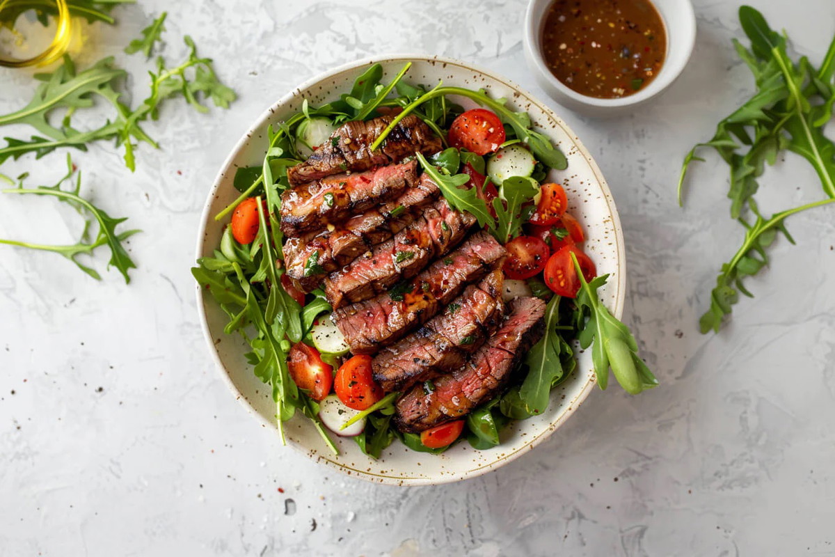 Arugula Ribeye Steak Salad