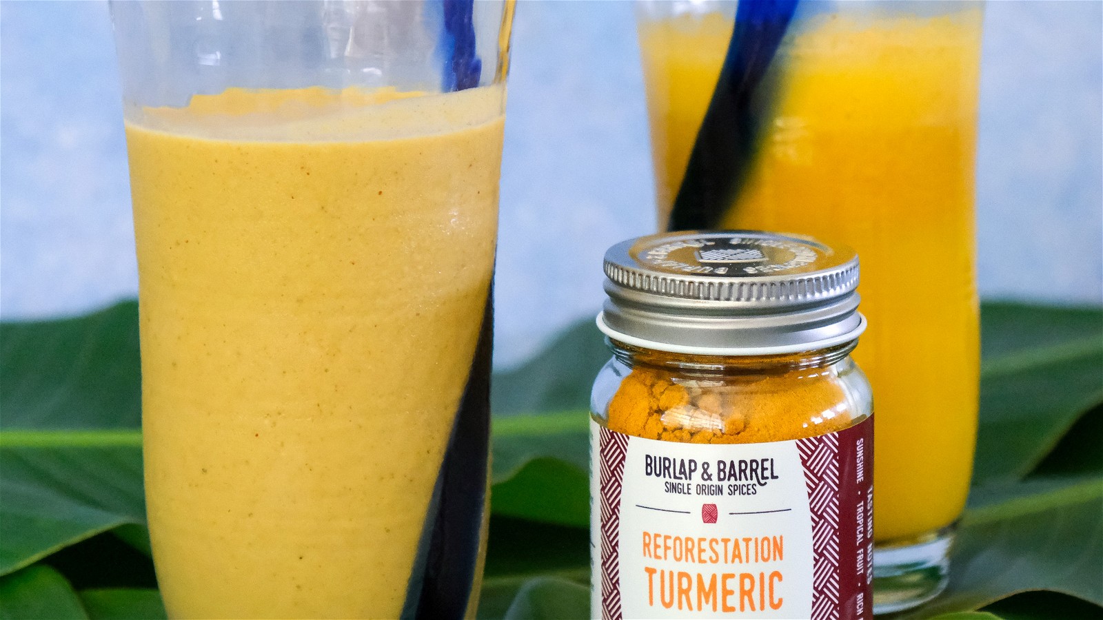 Image of Two Blended Turmeric Drinks