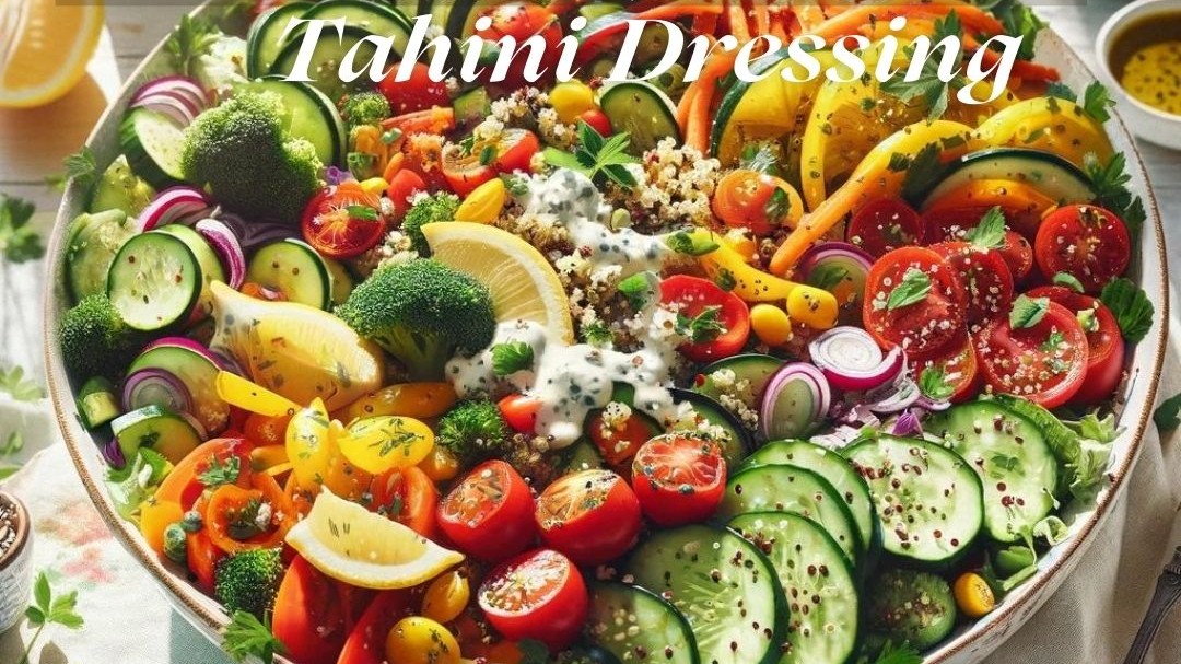Image of Summer Vegetable and Quinoa Salad with Lemon-Tahini Dressing