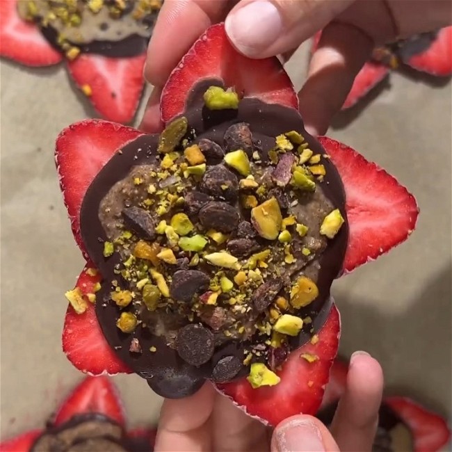Image of Nut Butter Strawberry Bark