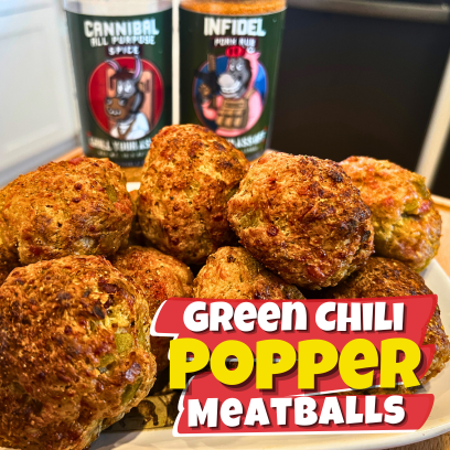 Image of Green Chili Popper Meatballs 